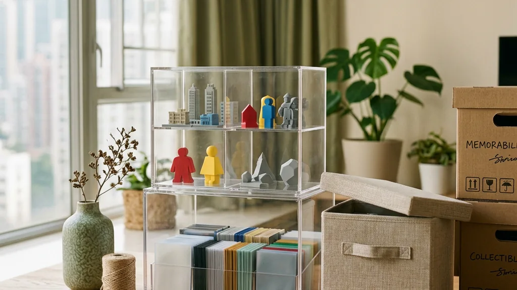 Collectible models in protective storage boxes
